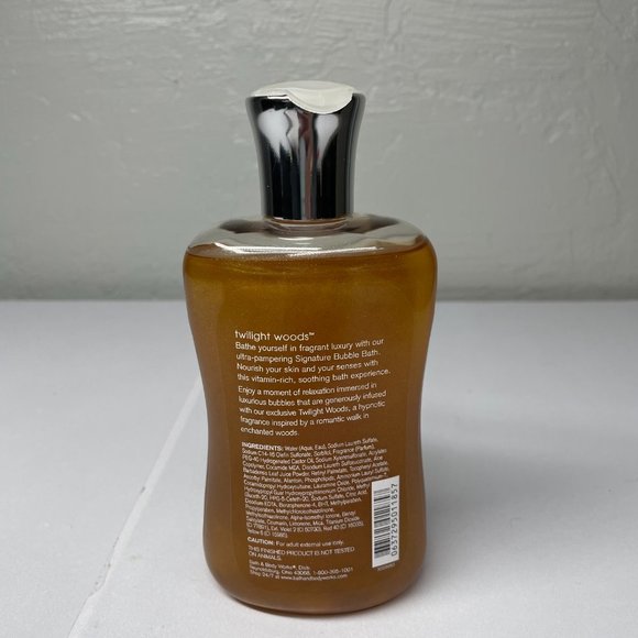 Bath & Body Works Signature Collection Twilight Woods Bubble Bath 10 oz Shea - Picture 3 of 4